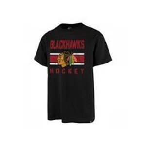 47' Brand Tričko NHL 47 Brand Echo T Distressed JB SR, čierna, Senior, S, Chicago Blackhawks