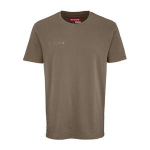 CCM Tričko CCM Core SS Tee YTH, hnedá, Detská, S