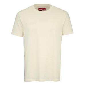 CCM Tričko CCM Core SS Tee YTH, krémová, Detská, S