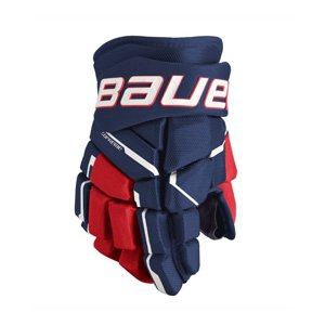 Bauer Rukavice Bauer Supreme M5Pro S23 INT, Intermediate, tmavo modrá-červená-biela, 12"