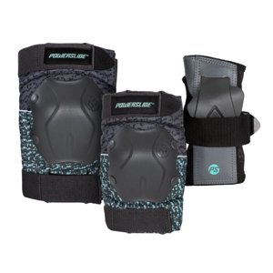 Powerslide Chrániče Powerslide Standard Black/Teal (sada), L