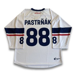 CCM Reprezentačný dres CCM bez reklám biely Pastrňák, Senior, biela, XL