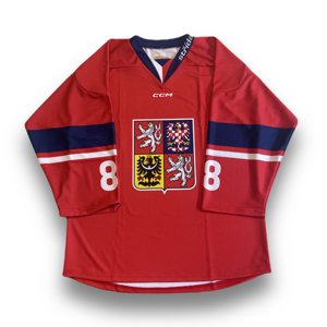 CCM Reprezentačný dres CCM bez reklám červený Pastrňák, Senior, červená, L