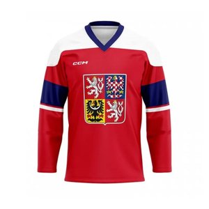 CCM Reprezentačný dres CCM červený bez reklám, Senior, červená, XL