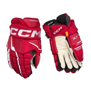 CCM Rukavice CCM Tacks XF Pro SR, Senior, 15", červená-biela