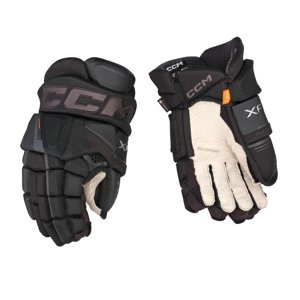 CCM Rukavice CCM Tacks XF Pro SR, Senior, 14",  čierna-šedá