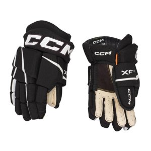 CCM Rukavice CCM Tacks XF Pro YTH, Detská, 9", čierna-biela