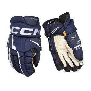 CCM Rukavice CCM Tacks XF Pro SR, Senior, 13",  tmavo modrá- biela