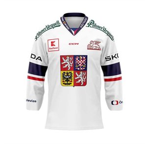 CCM Reprezentačný dres CCM s reklamou biely, Senior, biela, XS