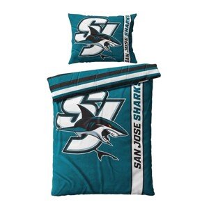 TipTrade Mikroplyšové obliečky NHL 140x200/70x90cm, San Jose Sharks