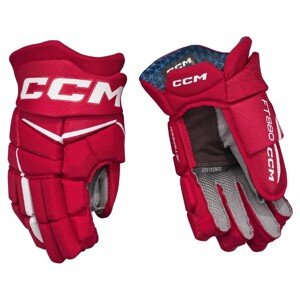 CCM Rukavice CCM Jetspeed FT880 JR, červená-biela, Junior, 12"