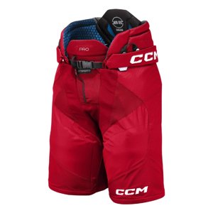 CCM Nohavice CCM Jetspeed Pro Velcro SR, červená, Senior, XL
