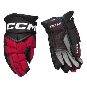 CCM Rukavice CCM Jetspeed FT8 JR, čierna-červená-biela, Junior, 11"