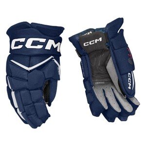CCM Rukavice CCM Jetspeed FT8 JR, tmavo modrá-biela, Junior, 12"