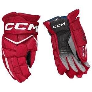 CCM Rukavice CCM Jetspeed FT8 JR, červená-biela, Junior, 12"
