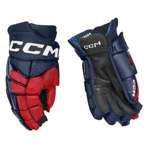 CCM Rukavice CCM Jetspeed FT8 Pro JR, tmavo modrá-červená-biela, Junior, 11"