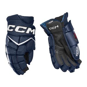 CCM Rukavice CCM Jetspeed FT8 Pro JR, tmavo modrá-biela, Junior, 11"