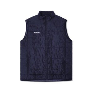 CCM Vesta CCM Team Quilted Vest SR, tmavo modrá, Senior, L