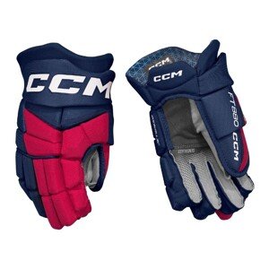 CCM Rukavice CCM Jetspeed FT880 JR, tmavo modrá-červená-biela, Junior, 10"