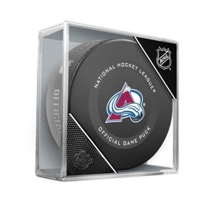 InGlasCo Fanúšikovský puk NHL Official Game Puck (1ks), Colorado Avalanche