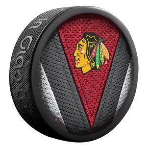 InGlasCo Fanúšikovský puk NHL Stitch Blister (1ks), Chicago Blackhawks