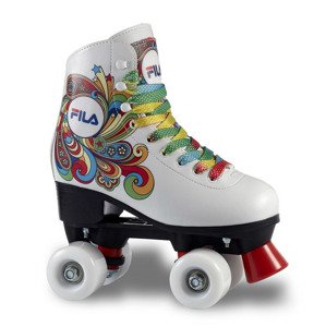 Fila Detské kolieskové korčule Fila Quad Bella White, 39, 2x2, 54