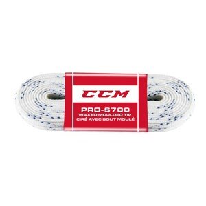 CCM Šnúrky CCM Proline Bavlnené 244cm, biela, 96"