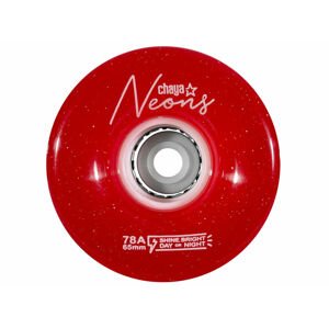Powerslide Kolieska Chaya Neon LED Red (4ks), 65, 38, 78A