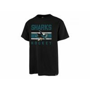 47' Brand Tričko NHL 47 Brand Echo T Distressed JB SR, čierna, Senior, L, San Jose Sharks