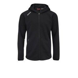 CCM Mikina CCM Locker Room Full Zip Hoodie 2022 SR, Senior, S, čierna