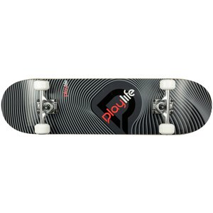 Powerslide Skateboard Playlife Illusion Grey 31x8"