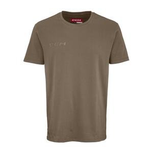 CCM Tričko CCM Core SS Tee YTH, hnedá, Detská, L