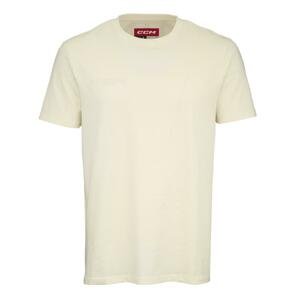 CCM Tričko CCM Core SS Tee YTH, krémová, Detská, XL