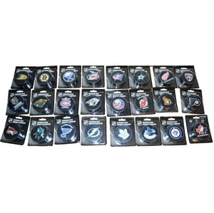 InGlasCo Fanúšikovský puk NHL Logo Blister (1ks), Buffalo Sabres